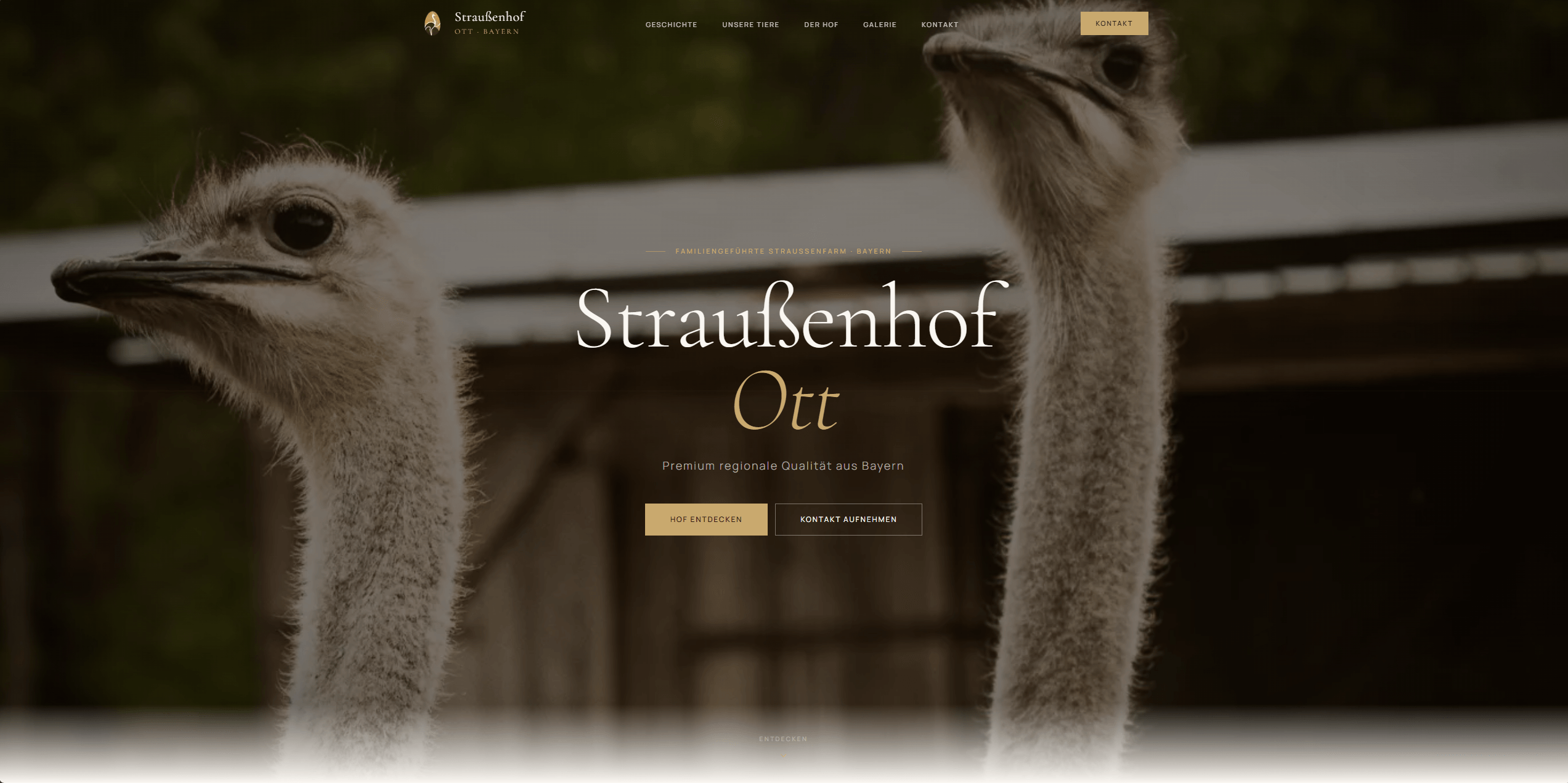 Straußenhof Ott — website